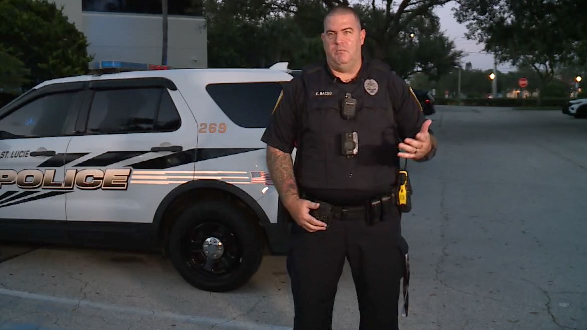 Port St. Lucie officer returns to work after being hit by car - Vimarsana News