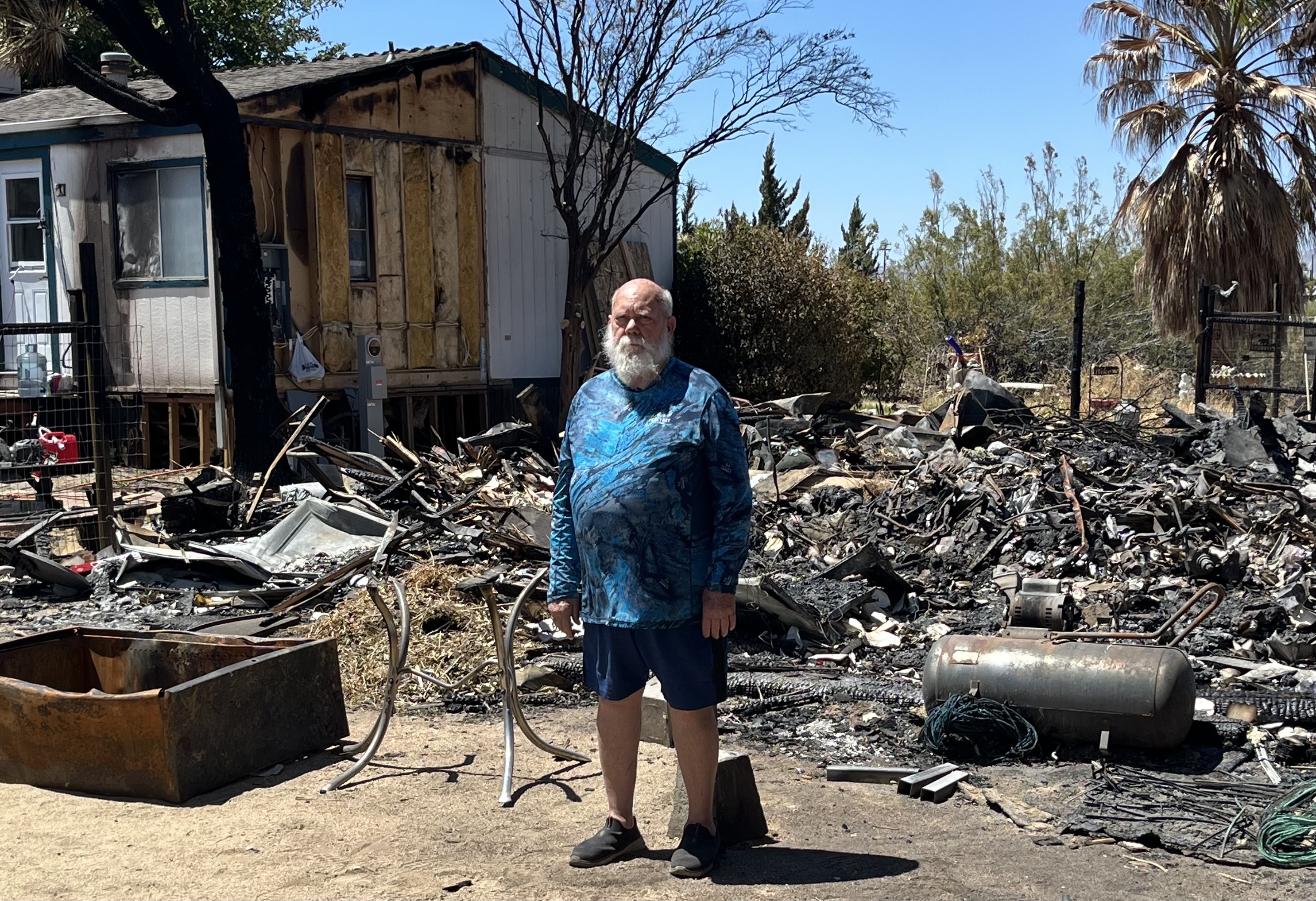 Mojave man copes with losing valuable mementos to fire - Vimarsana News
