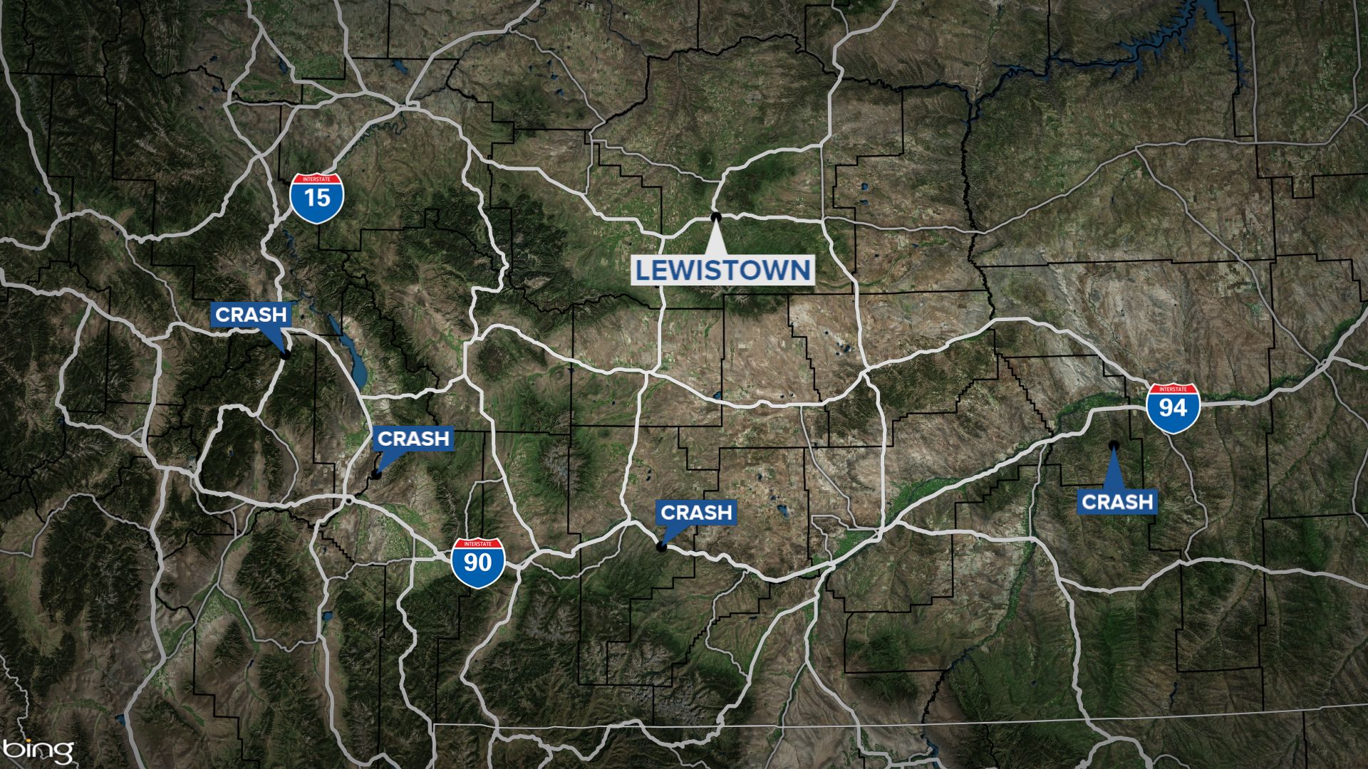 Five people dead in four crashes across Montana - Vimarsana News