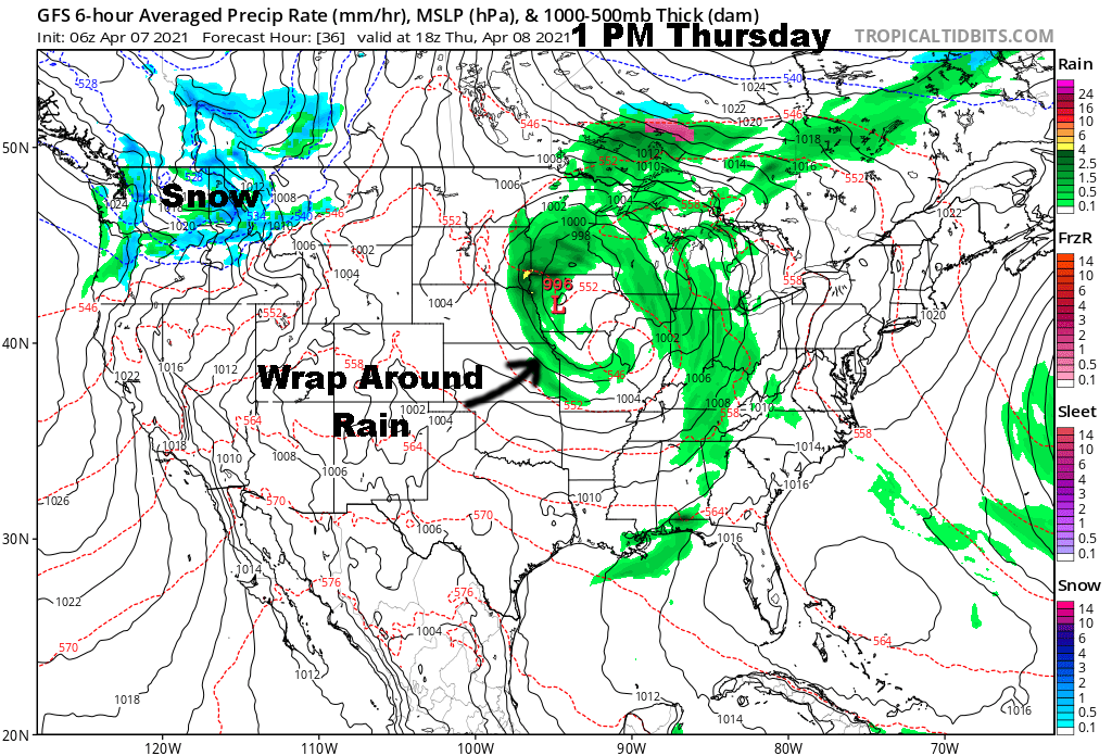 Weather Blog - A Storm Tracks Overhead The Next Two Days - Vimarsana News