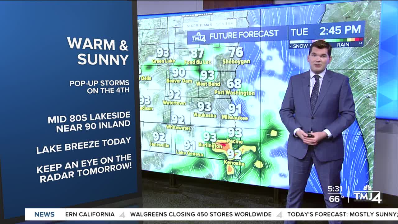 SE Wisconsin weather: Nice Monday, chance for 4th of July showers - Vimarsana News