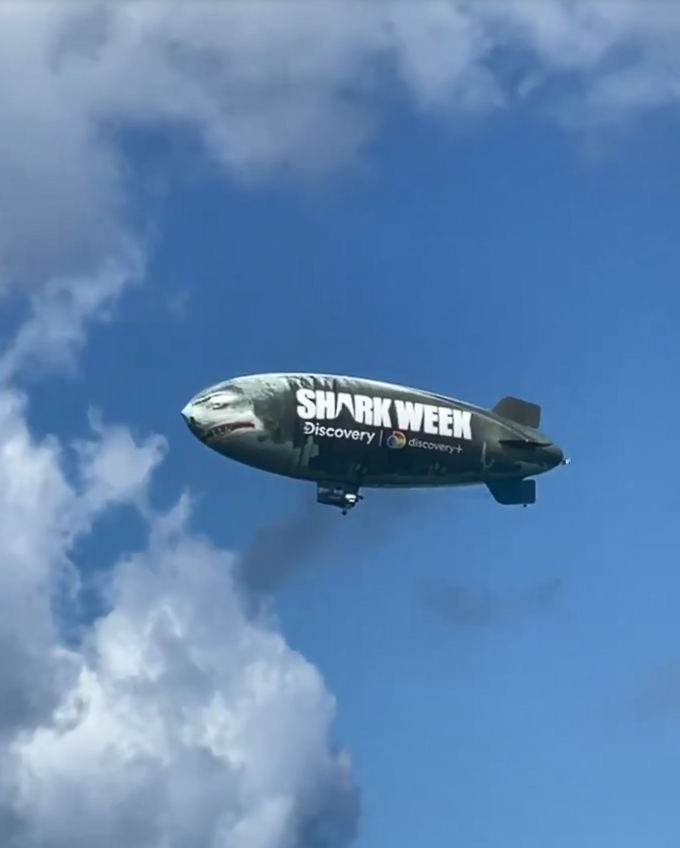 Jaw-some! Shark Week blimp flies over Kill Devil Hills - Vimarsana News