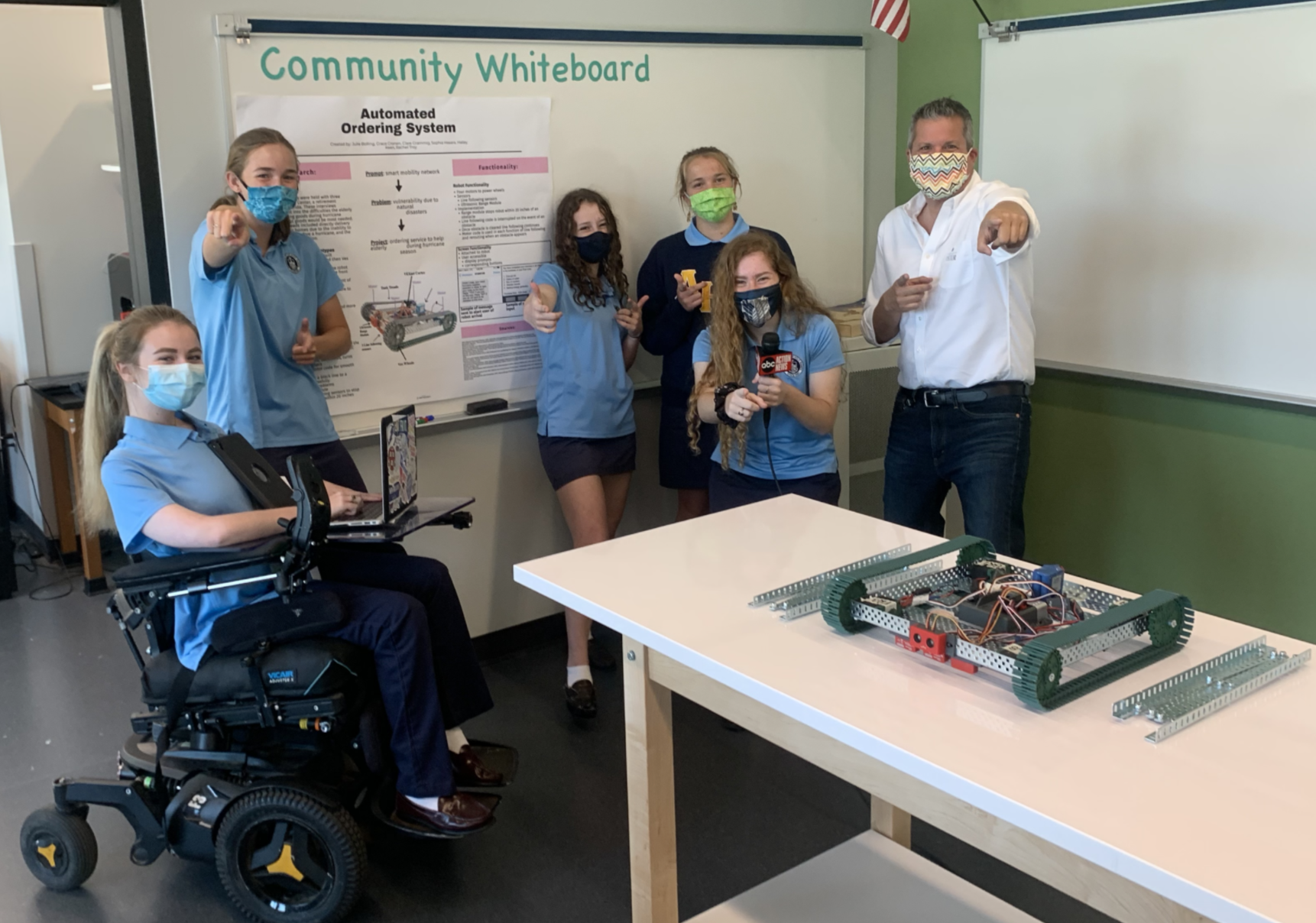 Girls at Academy of the Holy Names engineer a robot to help senior citizens during hurricane season - Vimarsana News