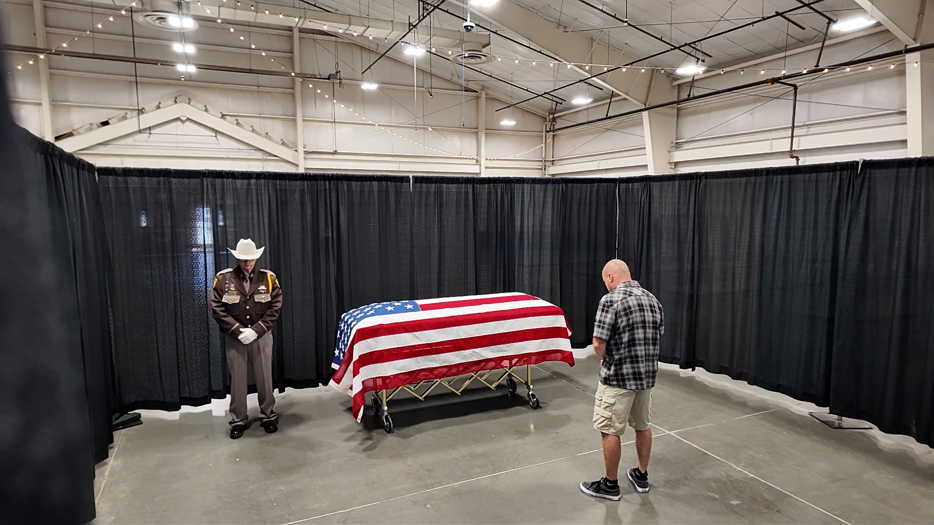 Hundreds gather at MetraPark for public casket viewing of Officer Joshua Briese - Vimarsana News