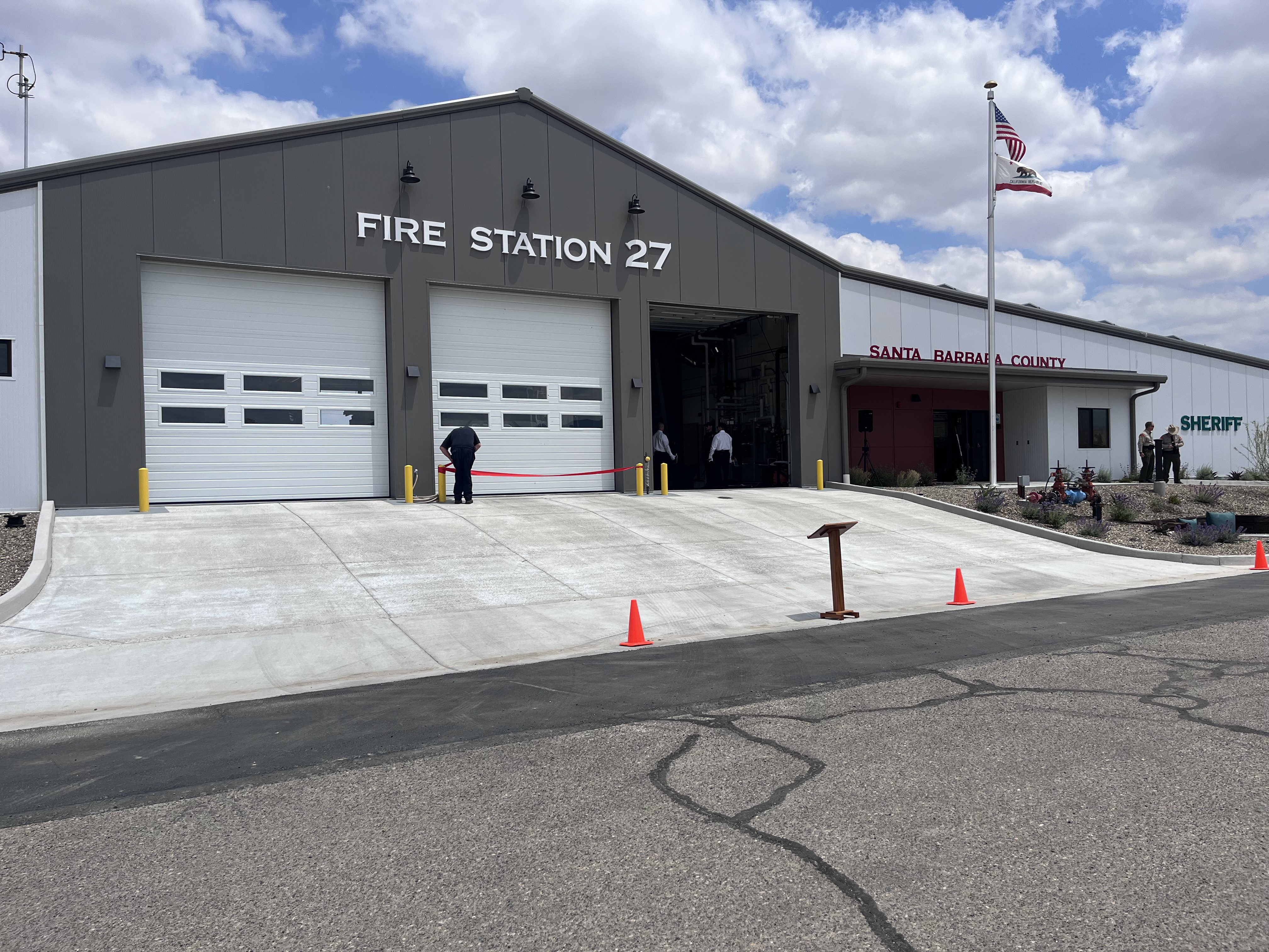 Ribbon-cutting ceremony for new fire/sheriff station in New Cuyama - Vimarsana News