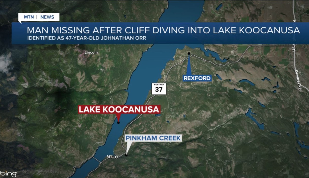 Man missing after jumping from cliff into Koocanusa Reservoir - Vimarsana News