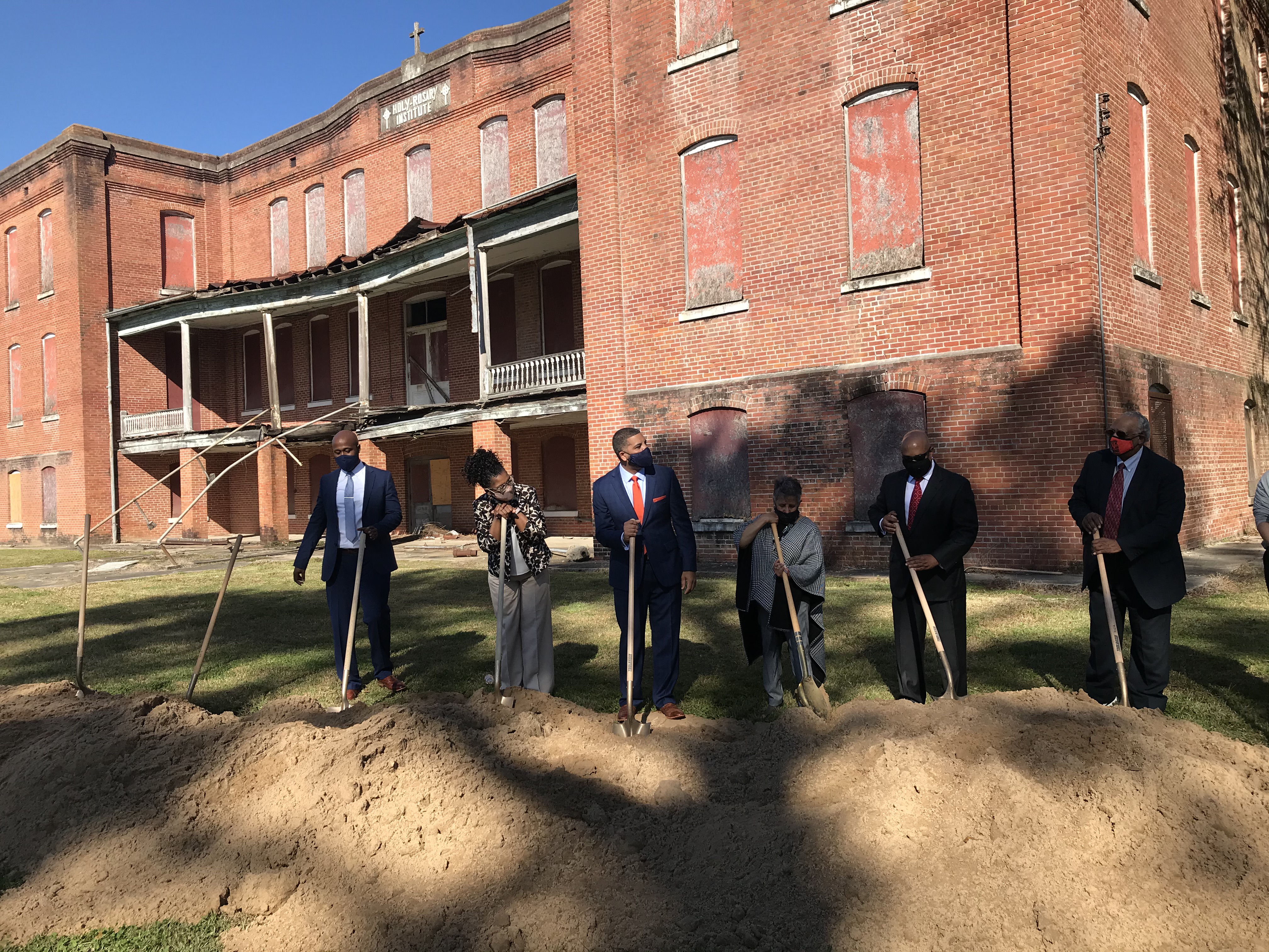 Groundbreaking at Holy Rosary for project on historic building - Vimarsana News