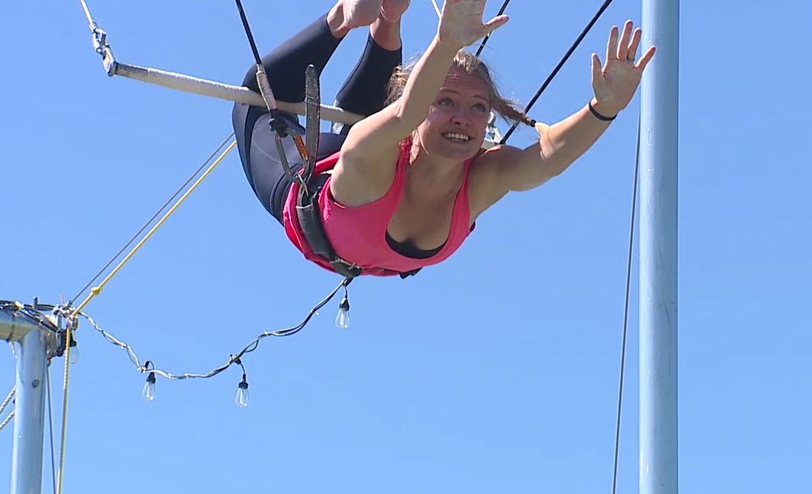 What's That?: Flying trapeze school at Irving Street Library - Vimarsana News