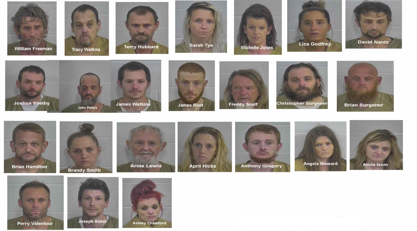 Two dozen arrested as part of drug roundup in Laurel County - Vimarsana News