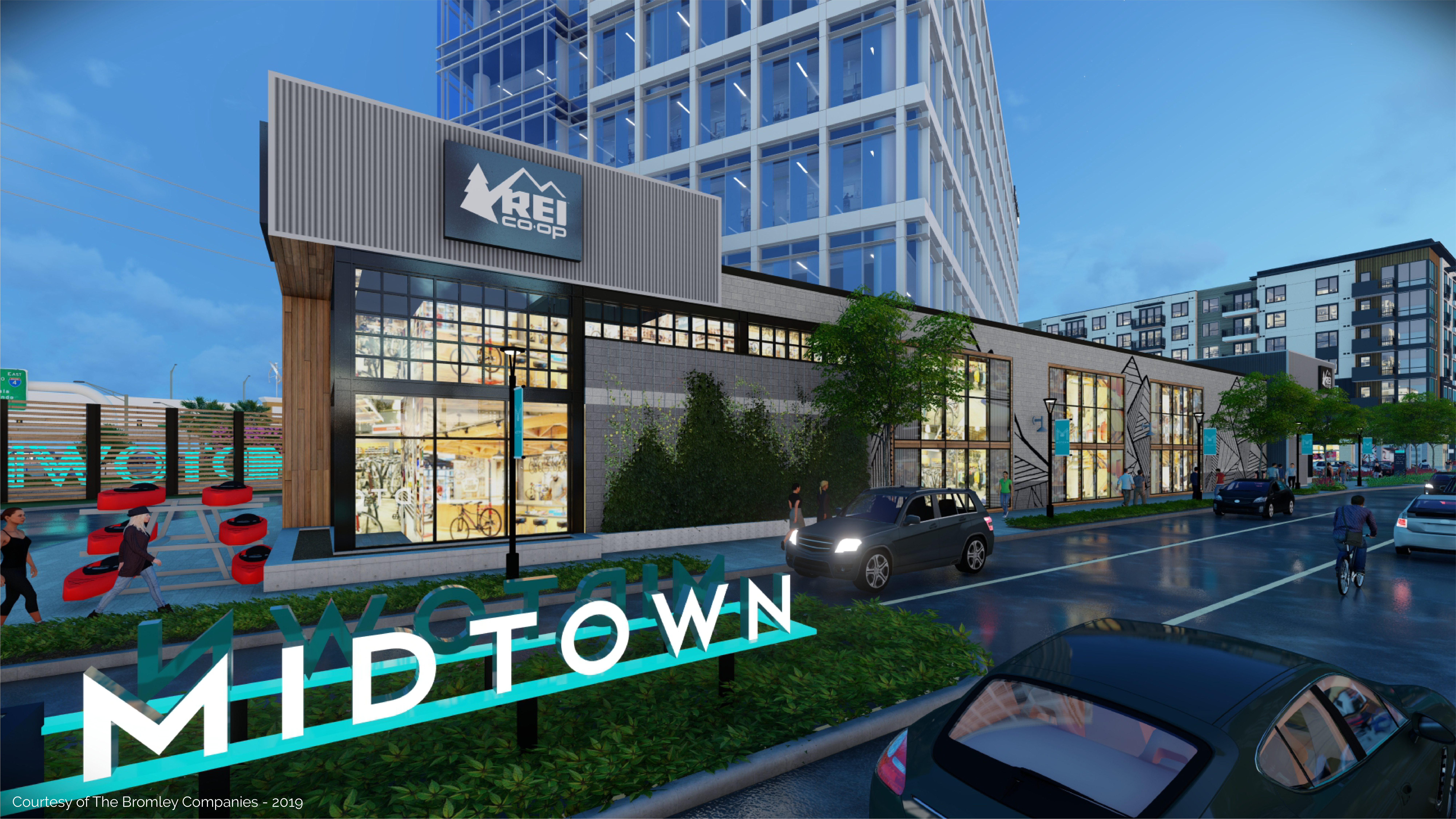 REI open now in Midtown Tampa, the first of many retailers set to open within the development - Vimarsana News