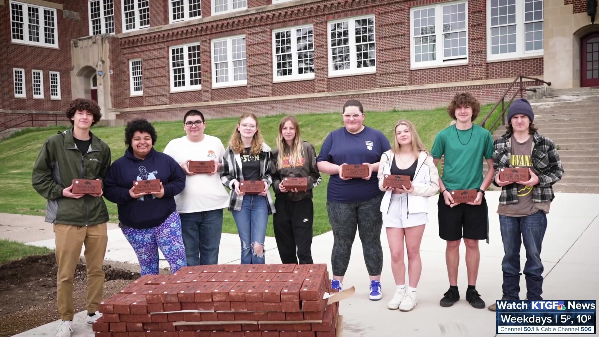 Great Falls High School students build memorial Alumni Brick Walkway - Vimarsana News