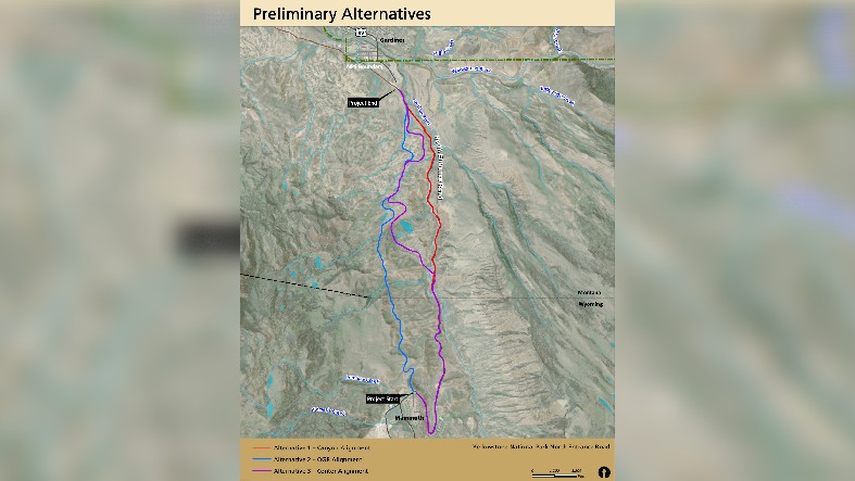 Yellowstone officials float three proposals for permanent North Entrance road - Vimarsana News