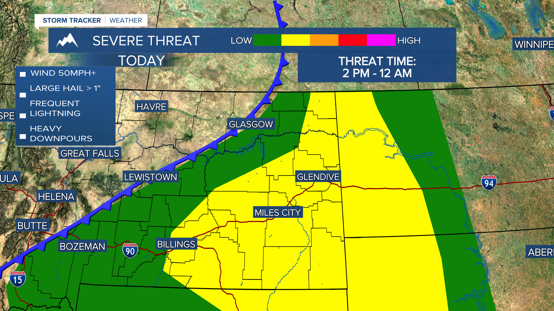 Severe Threat Shifts East This Afternoon and Evening - Vimarsana News