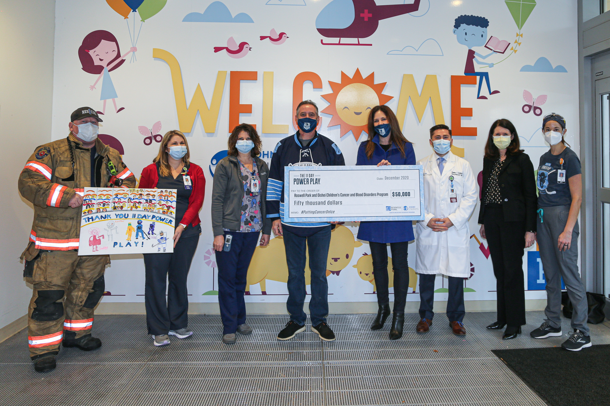 The 11 Day Power Play donates $50,000 to local pediatric cancer program - Vimarsana News