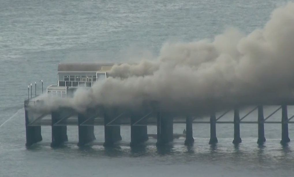 Oceanside Fire Department responds to blaze on pier - Vimarsana News