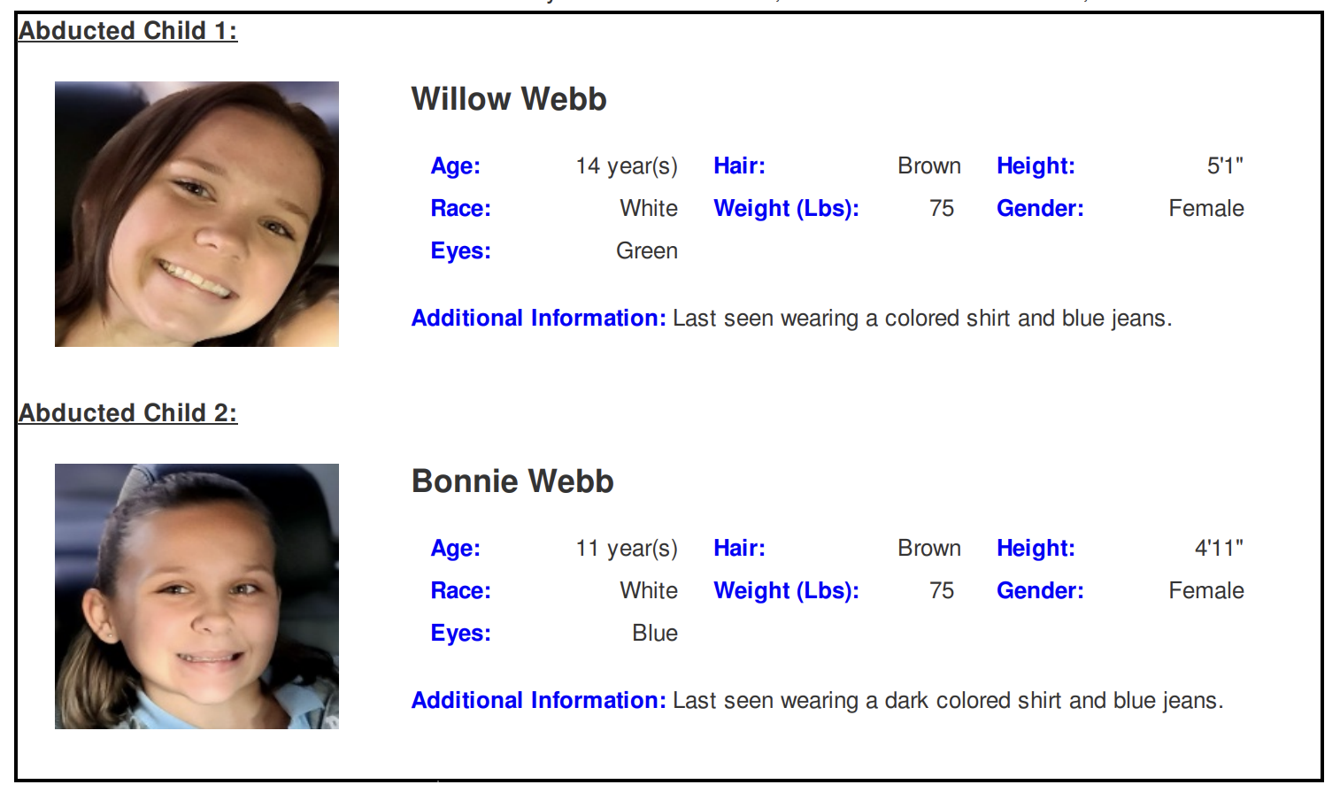 AMBER Alert issued for 2 Texas children, no suspect named - Vimarsana News