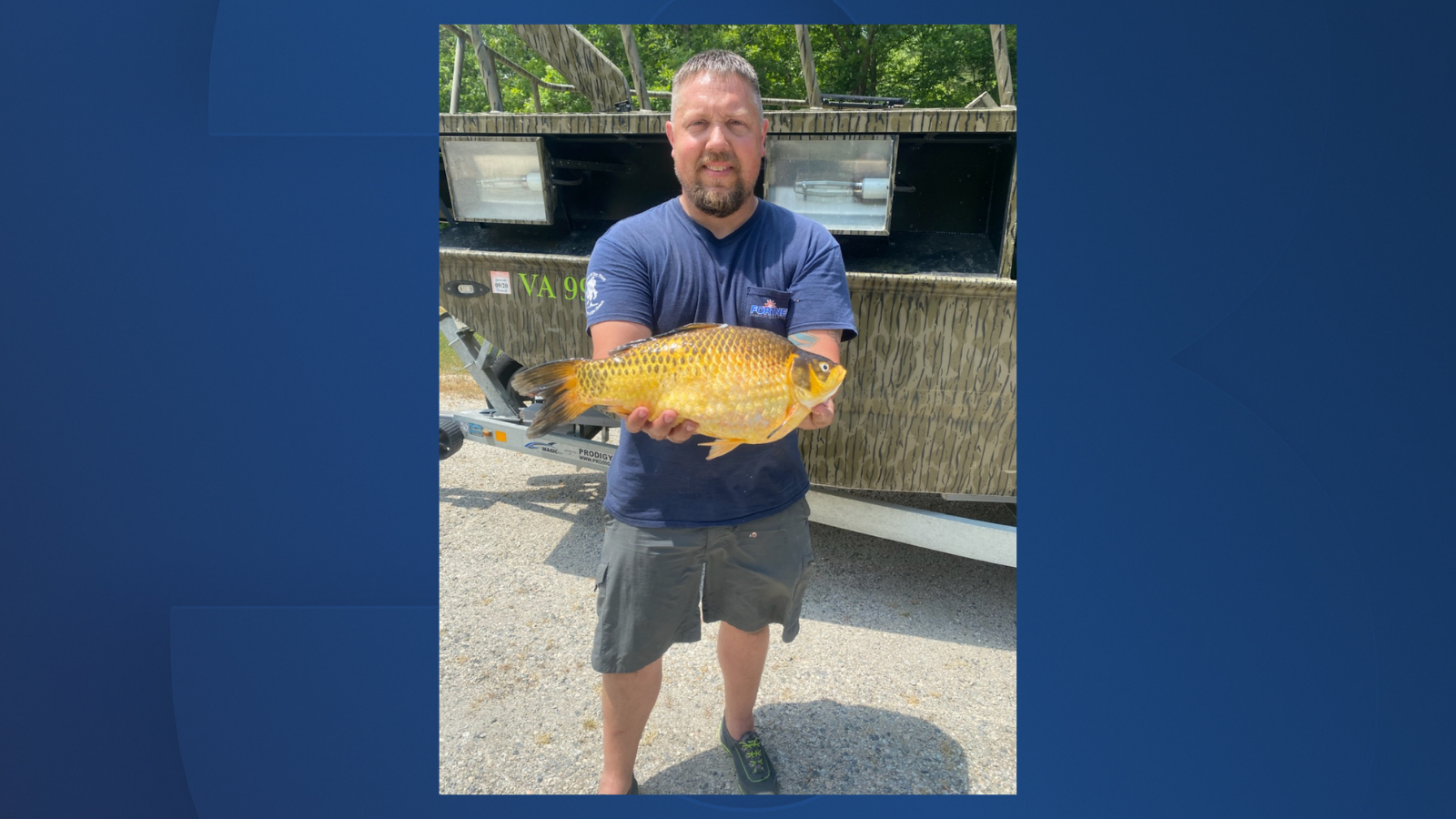 Chesterfield man sets record for largest goldfish ever caught in Virginia - Vimarsana News