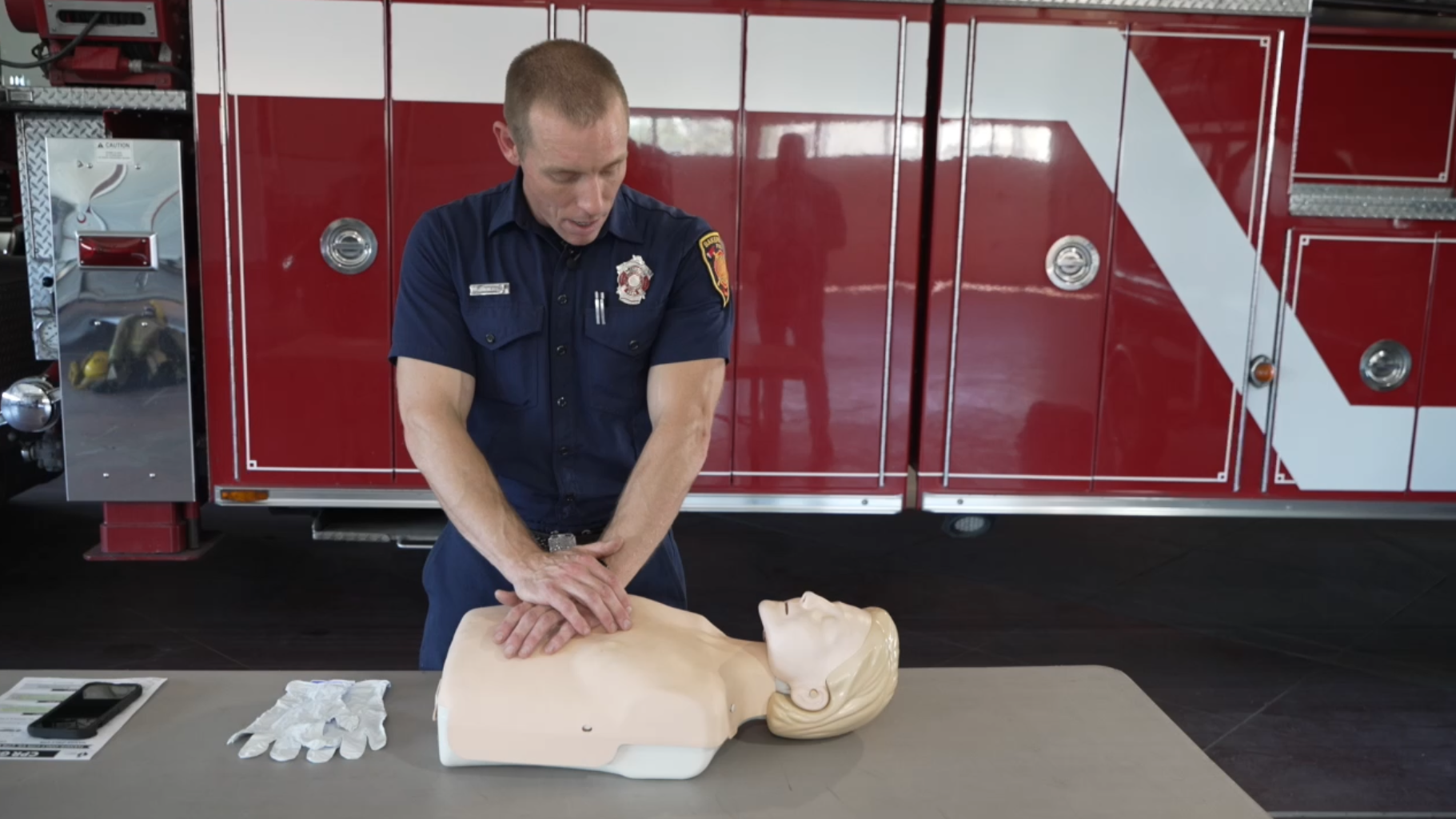 Bakersfield Fire demonstrates Hands-Only CPR for CPR and AED awareness week - Vimarsana News