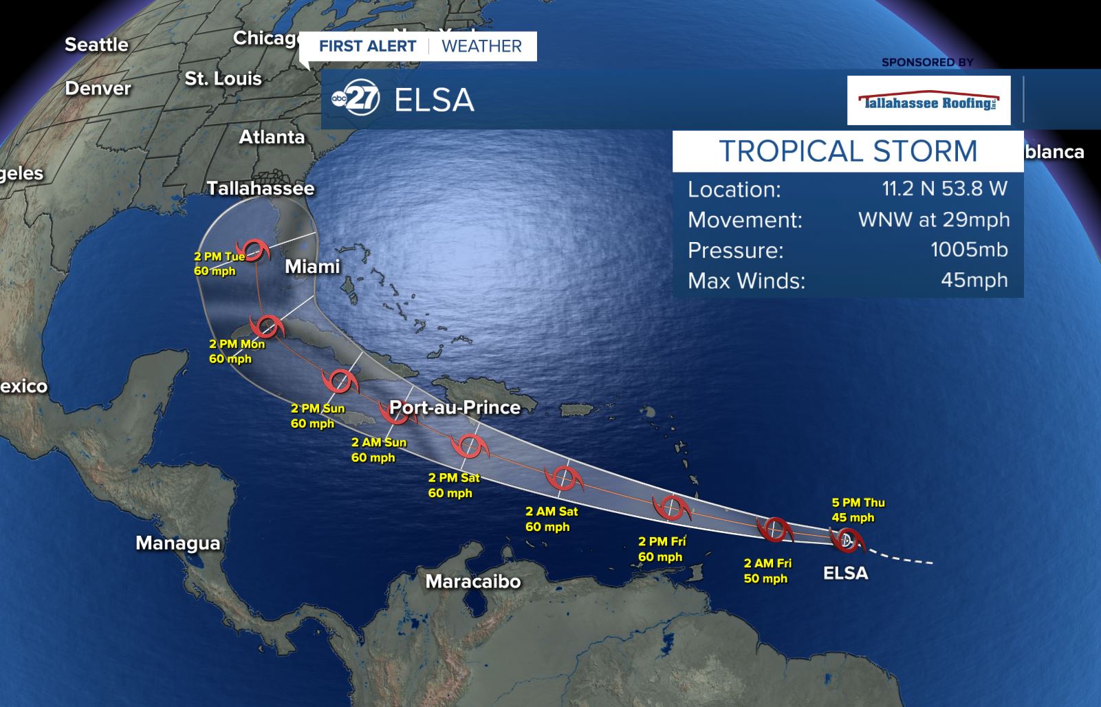 Tropical Storm Elsa zips westward in the Atlantic - Vimarsana News
