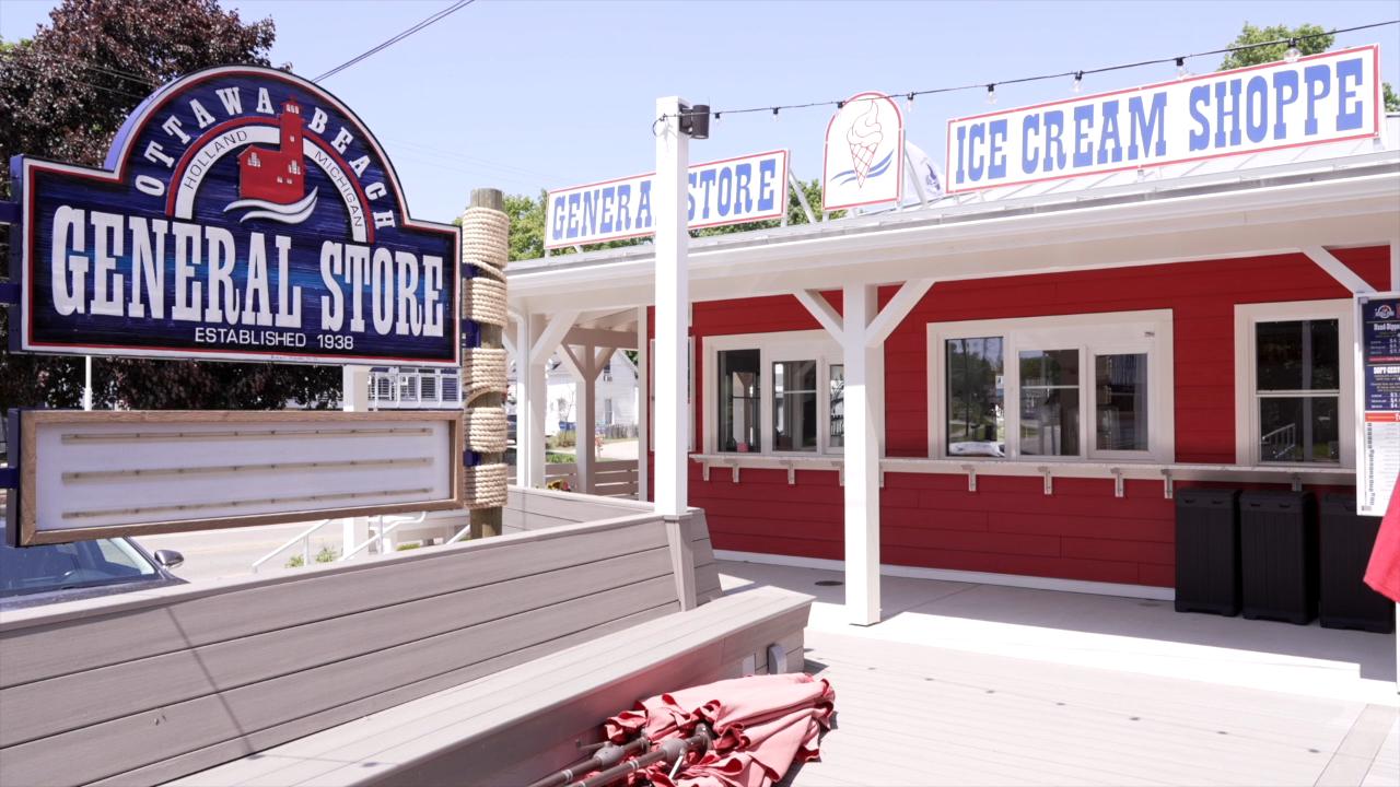 Back in red, white and blue: Ottawa Beach General Store to reopen after rebuild - Vimarsana News