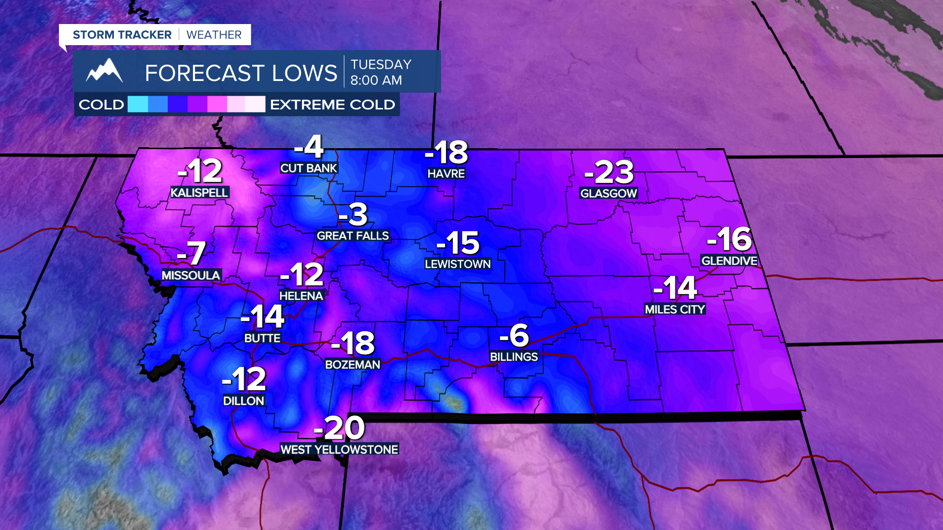 Below zero sticking around through Tuesday morning - Vimarsana News