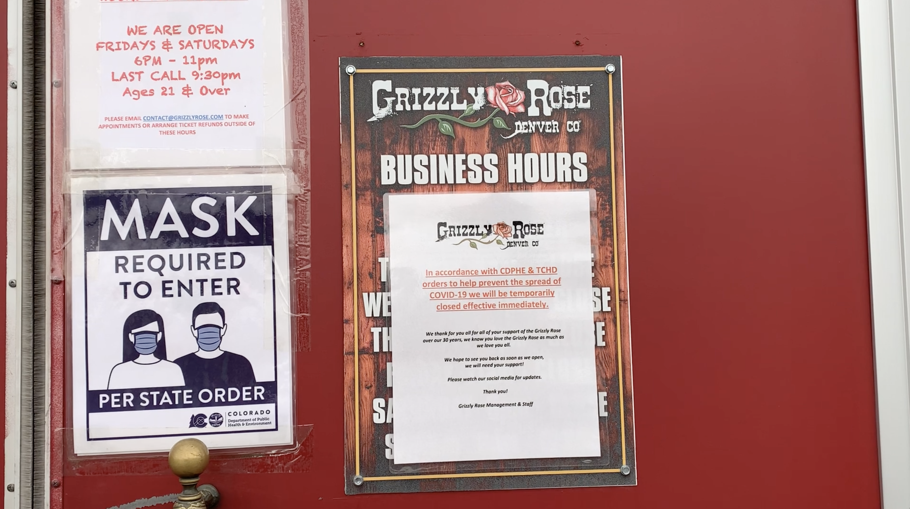 Grizzly Rose ordered to shut down until further notice, health officials say - Vimarsana News
