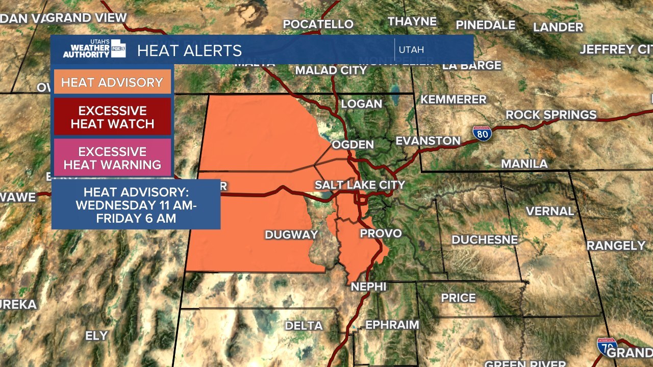 Heat Advisory issued with triple-digit temps forecast along Wasatch Front - Vimarsana News