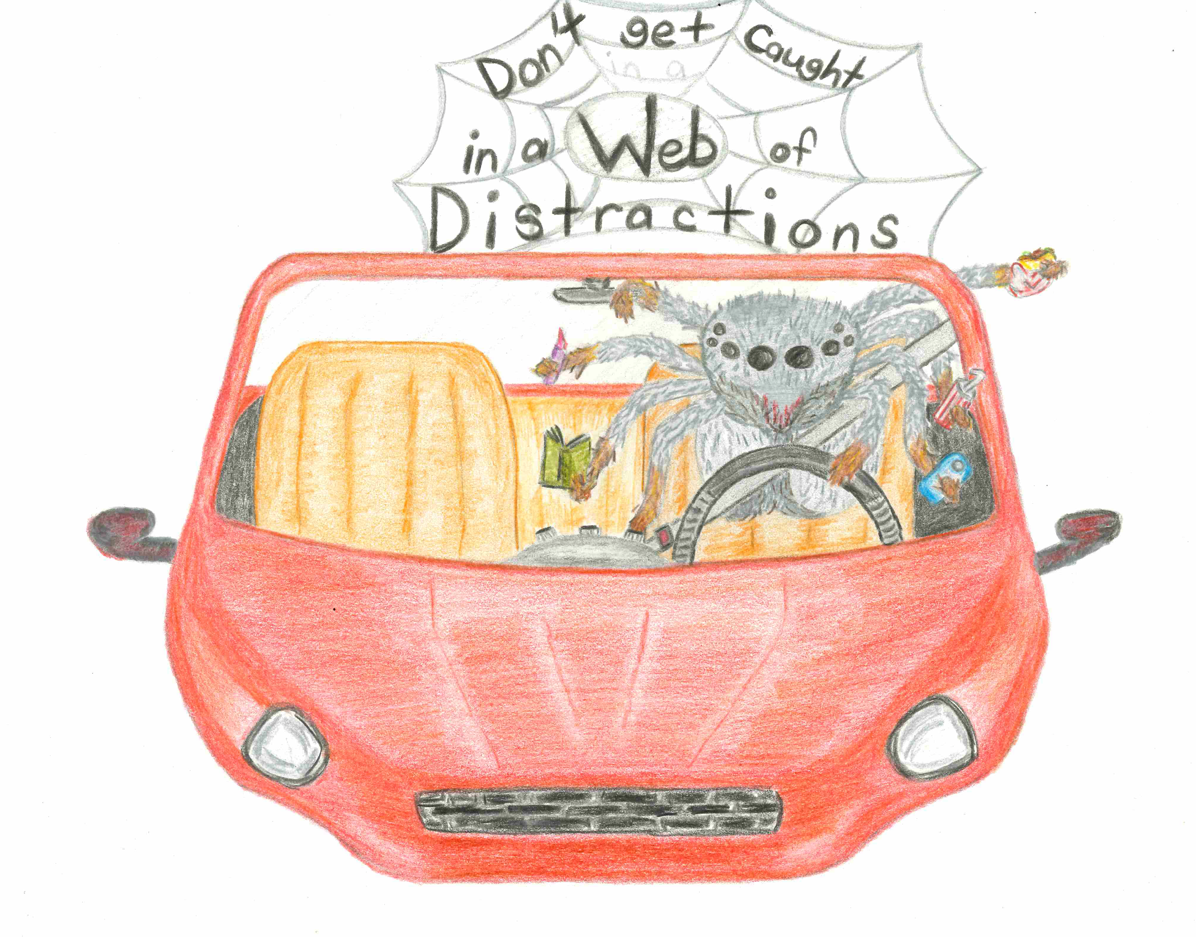 Lafayette High student awarded first prize in distracted driving PSA art contest - Vimarsana News