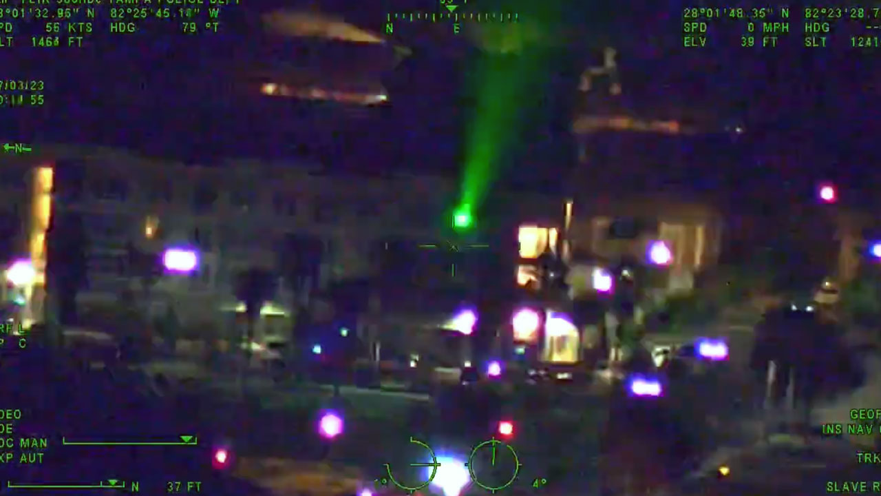 WATCH: Florida man arrested after pointing laser at Tampa Police helicopter - Vimarsana News