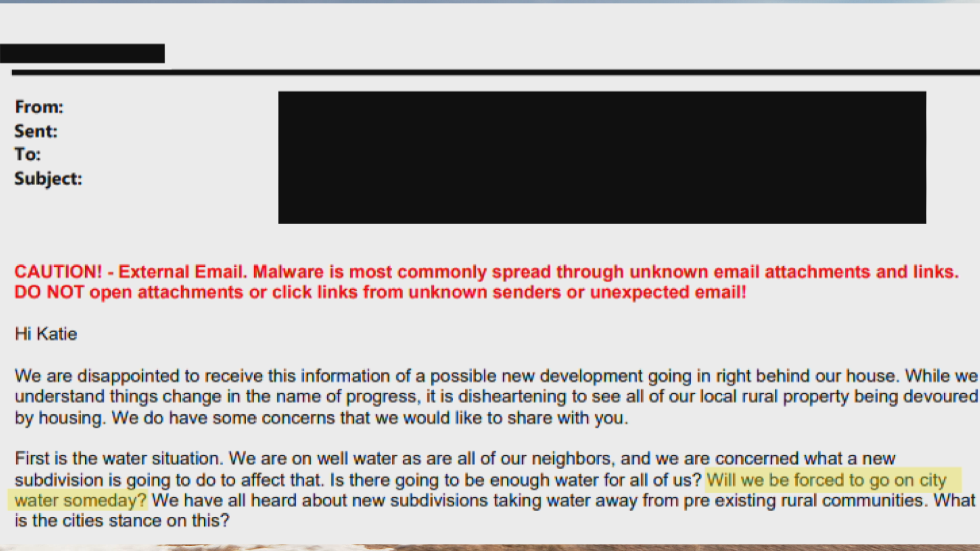 Neighbors in El Paso County community concerned over new development's effect on water supply - Vimarsana News