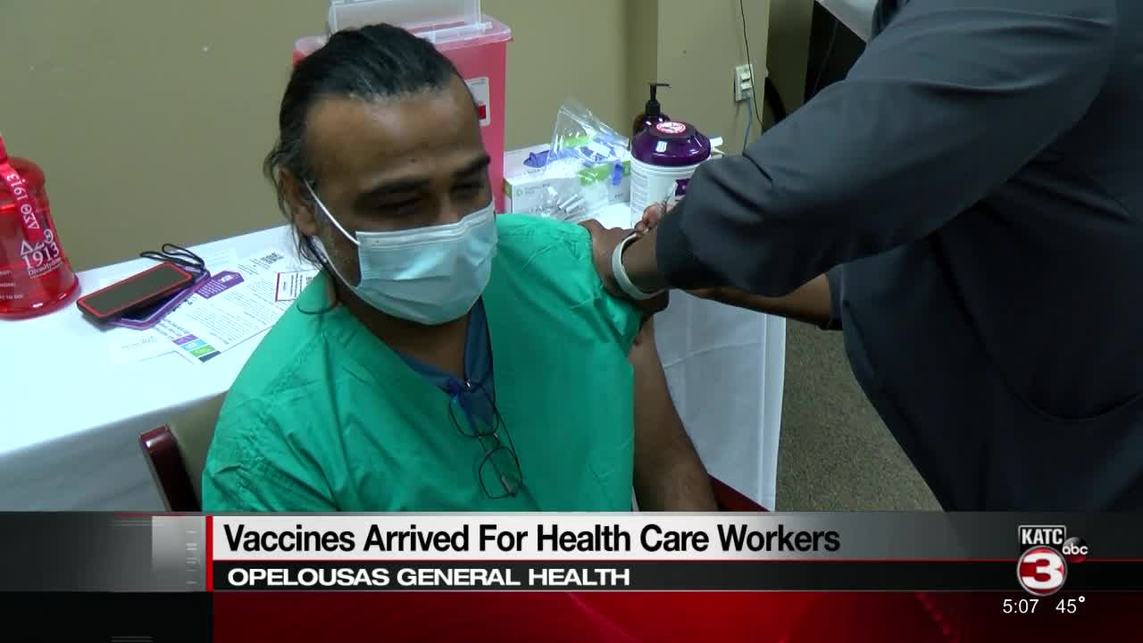 Vaccines arrive for healthcare workers at Opelousas General Health - Vimarsana News