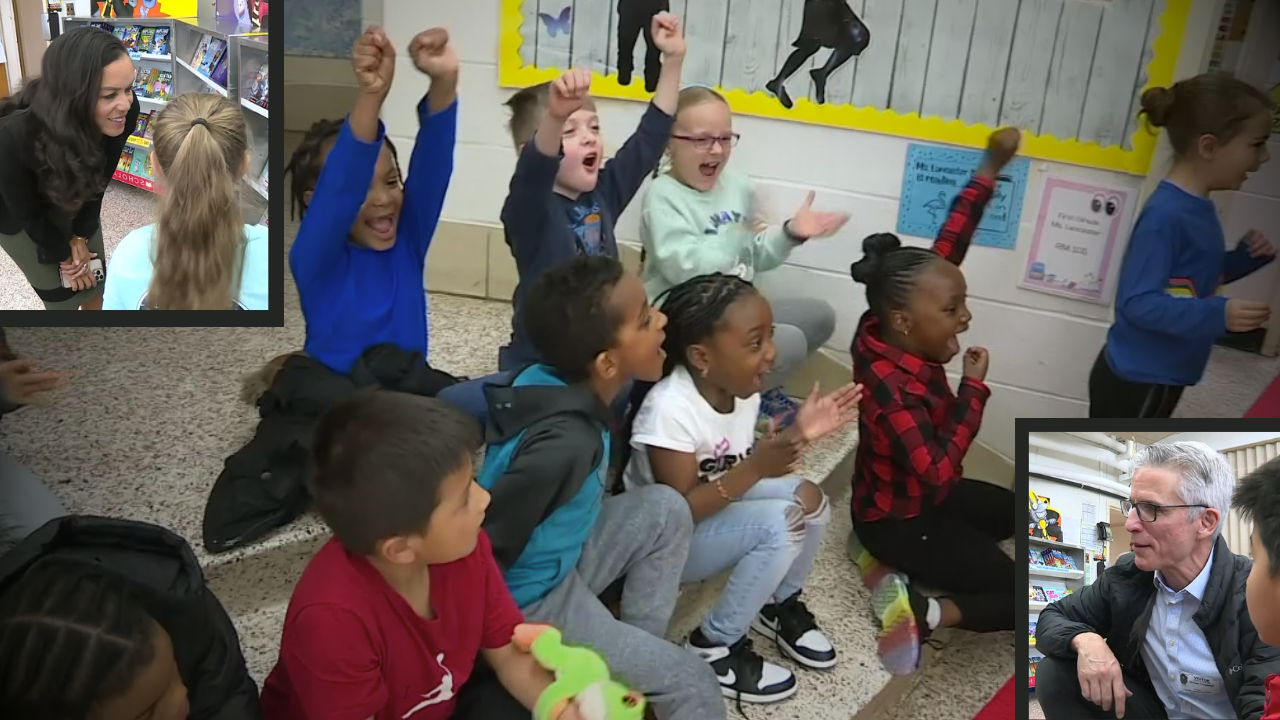 JB Fisher Elementary students in Richmond are super excited to get new books - Vimarsana News
