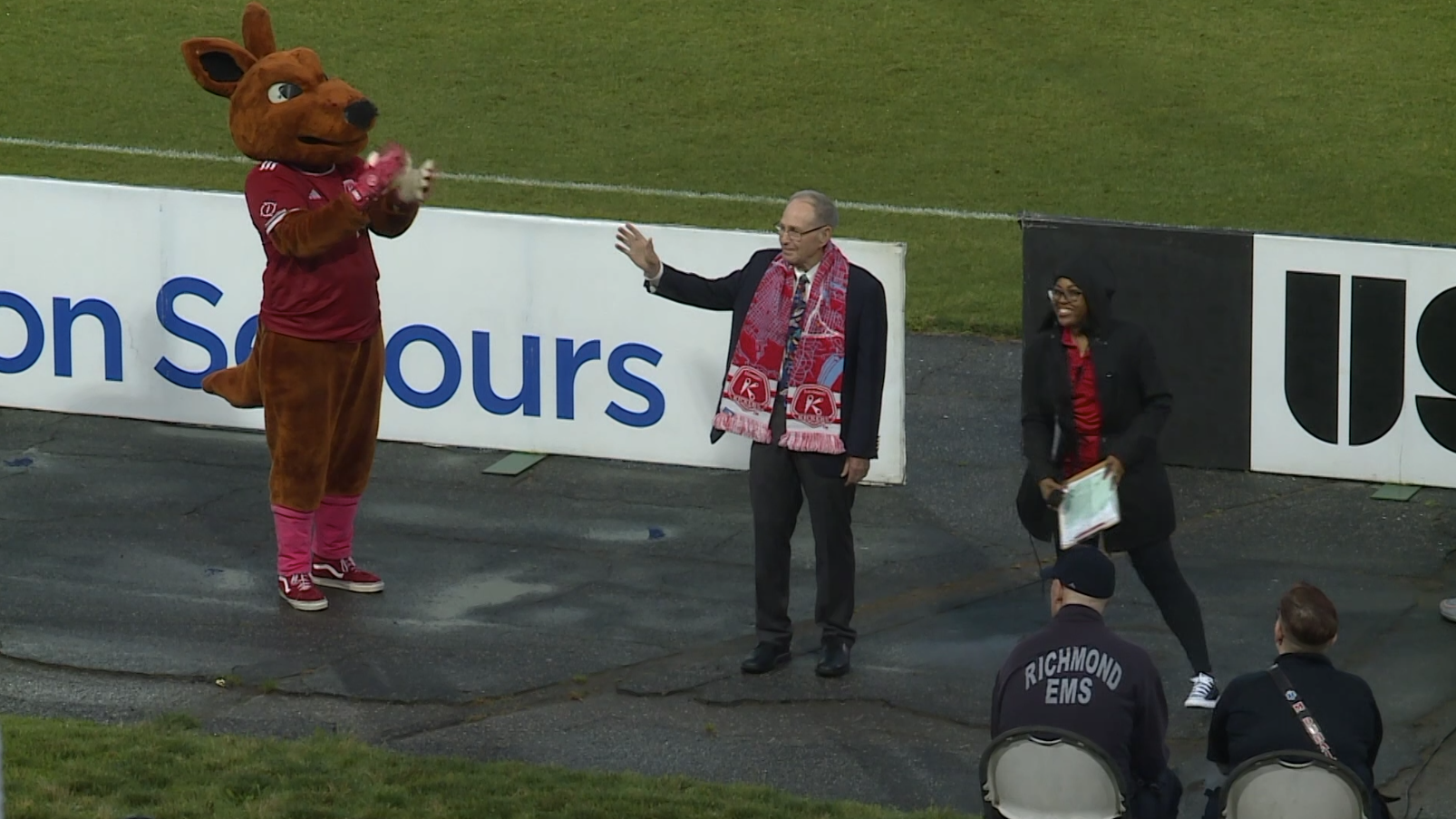 Richmond Kickers honor Dr. Frank Ramsey for 40 years of service in Virginia - Vimarsana News