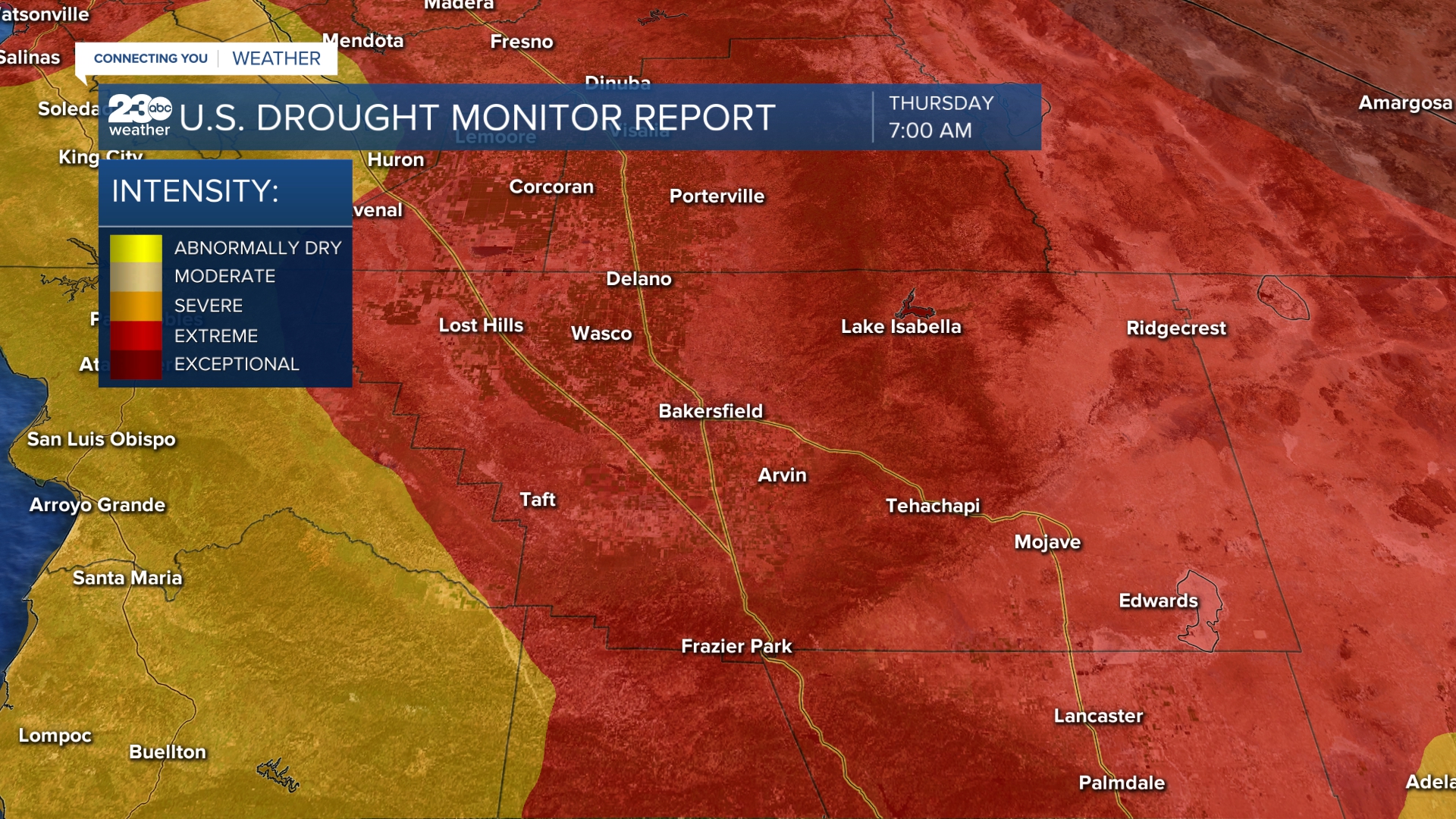 All of Kern County now in "extreme" drought status - Vimarsana News