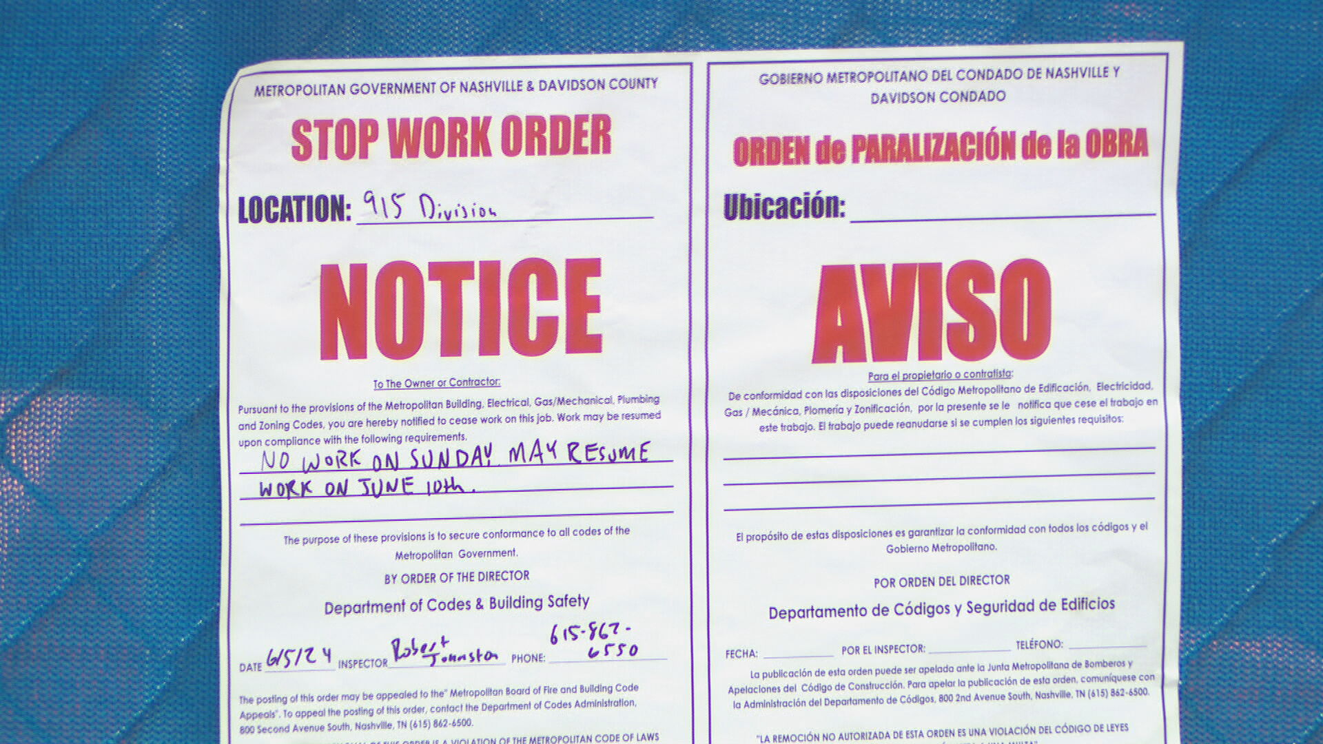 Gulch construction crew caught violating Metro Nashville codes - Vimarsana News