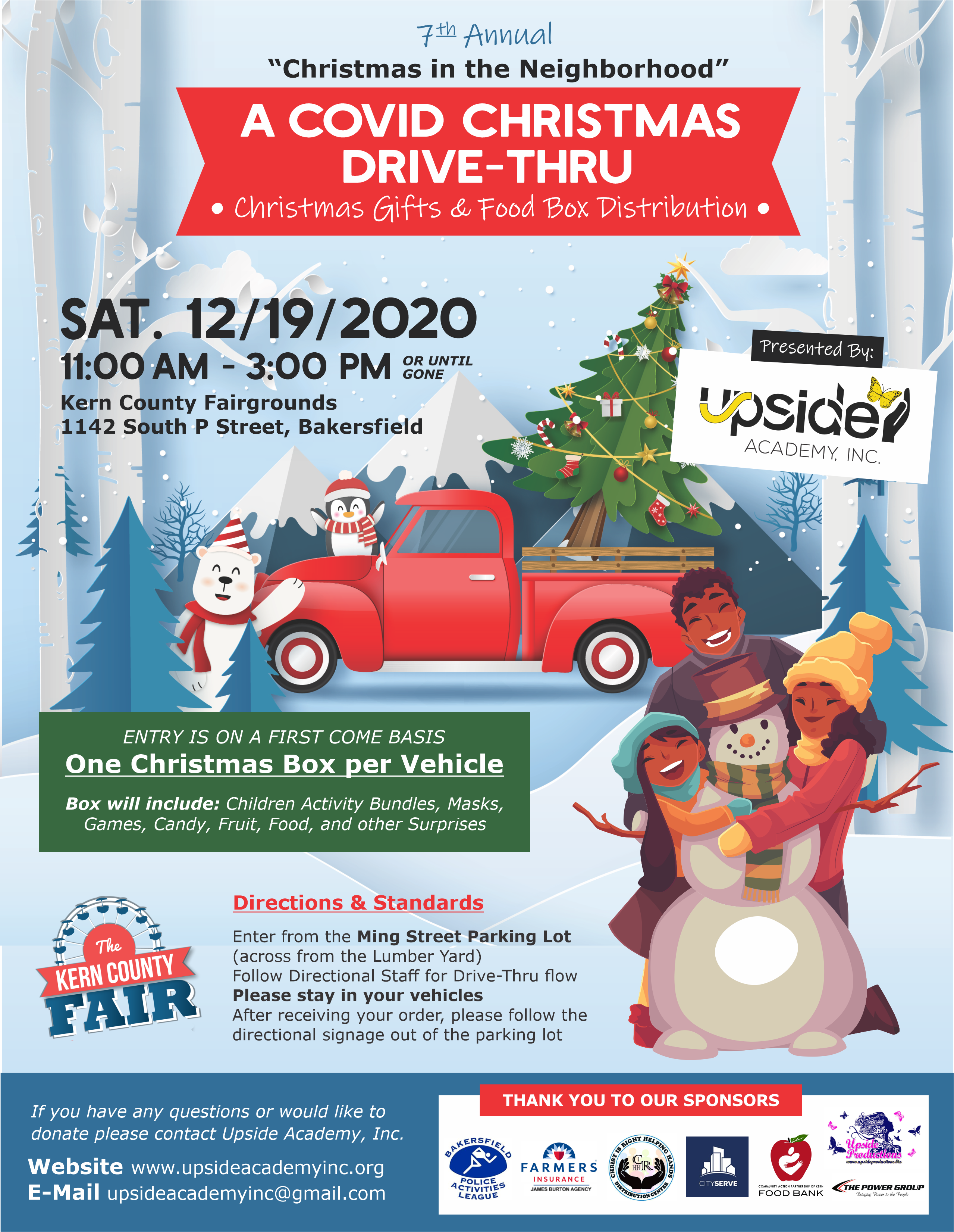Upside Academy bringing Christmas COVID Toy and Food Drive-Thru event this weekend - Vimarsana News