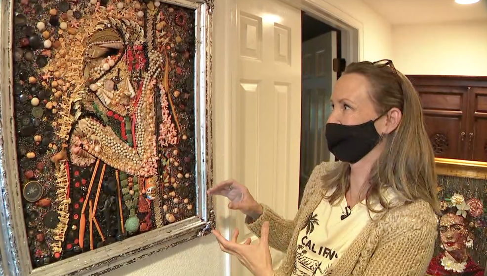 Local mom becomes professional artist through her 'trash art' - Vimarsana News