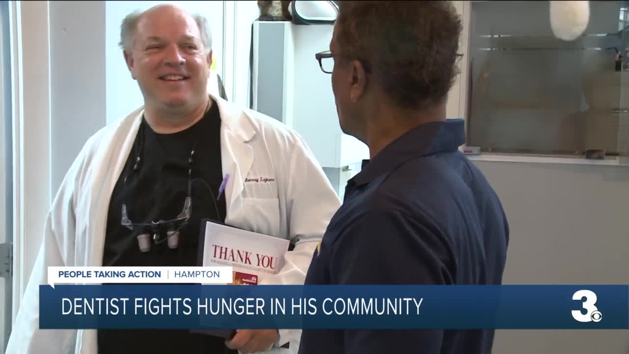 People Taking Action: Hampton dentist spreads holiday cheer in summer with donation to local food bank! - Vimarsana News