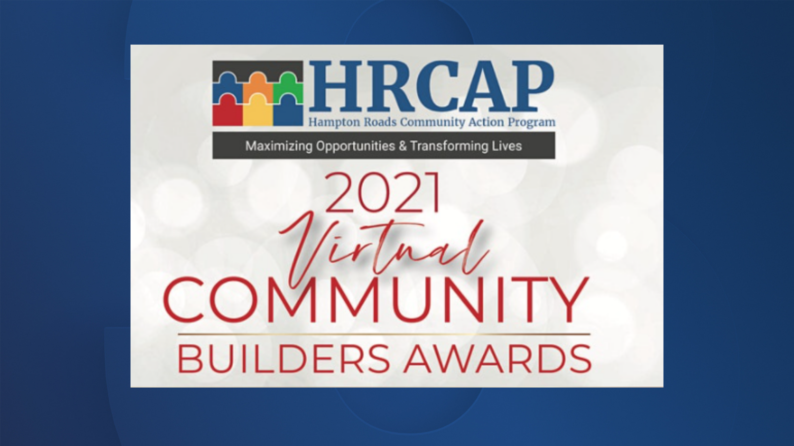 Get your tickets for the 2021 Community Builders Awards & support the Hampton Roads Community Action Program - Vimarsana News