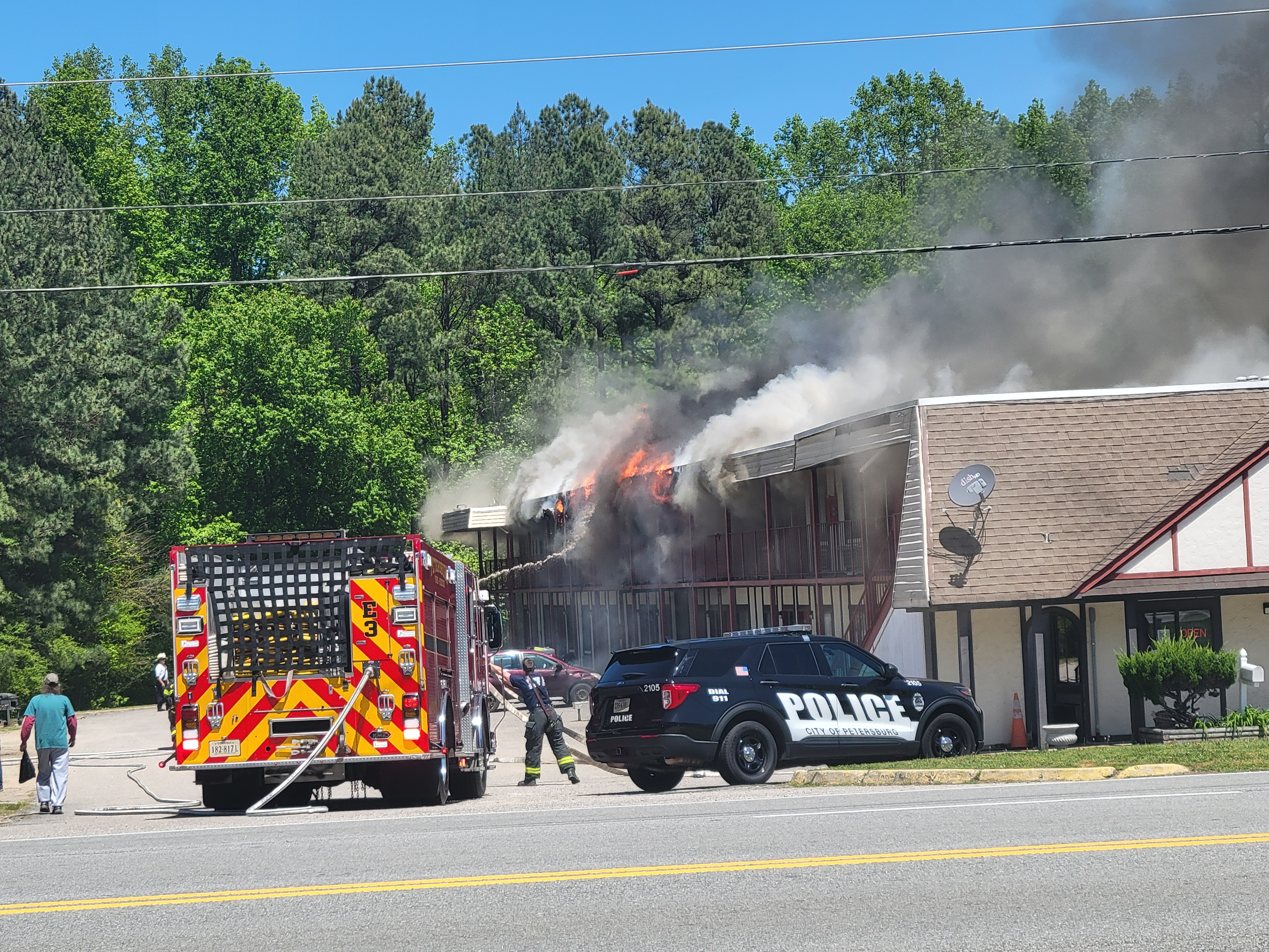 29 families relocated following fire at Petersburg hotel - Vimarsana News