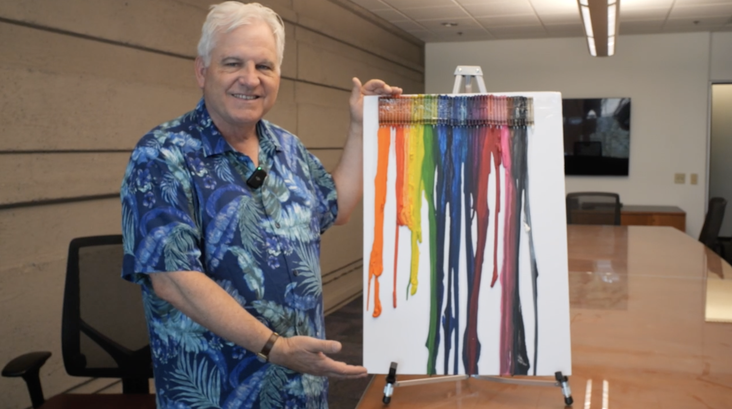 Melted crayon art from ABC 15 newscast results in $500 charity donation - Vimarsana News