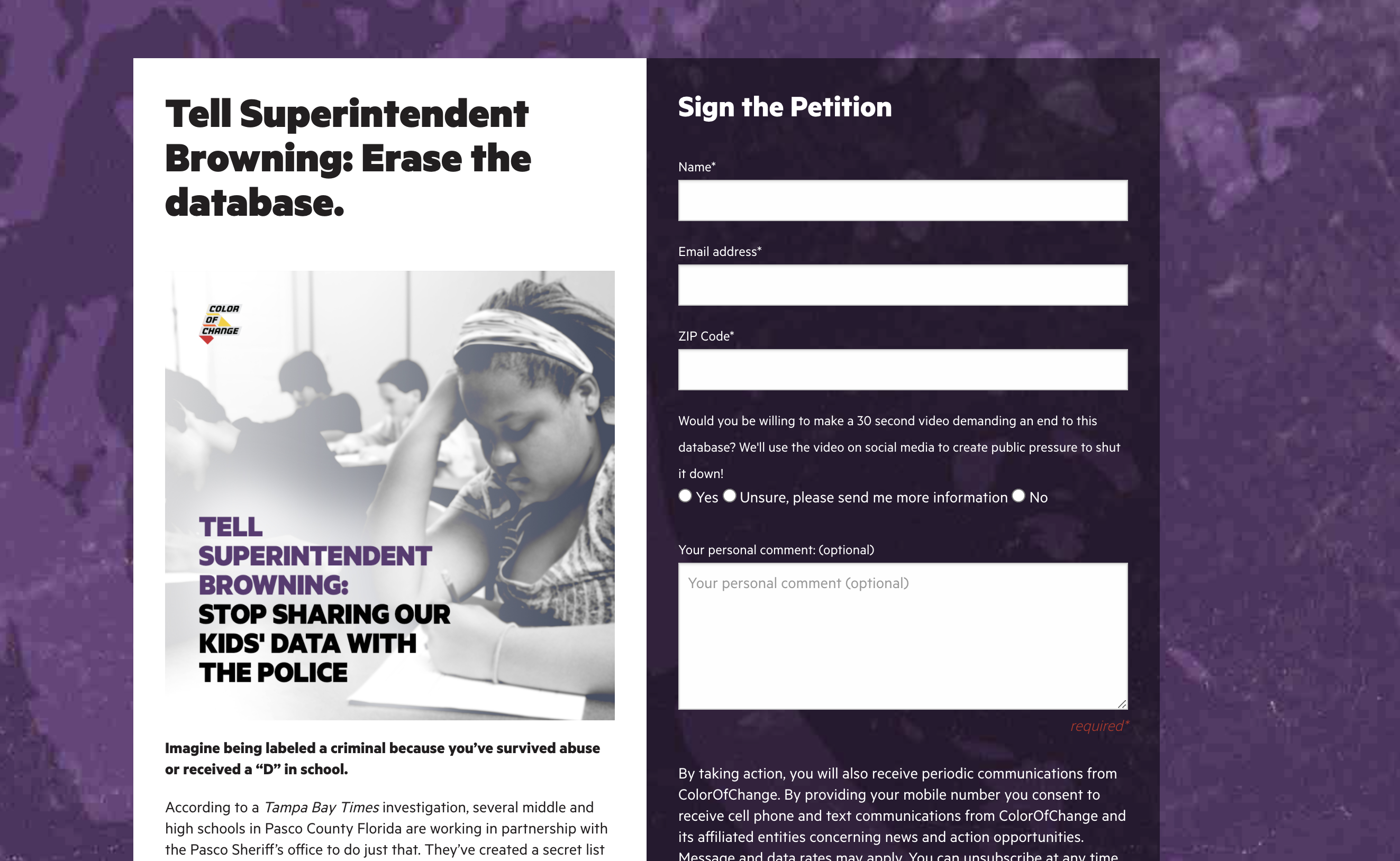 Pasco PTA looking for answers on database that labels students as potential criminals - Vimarsana News