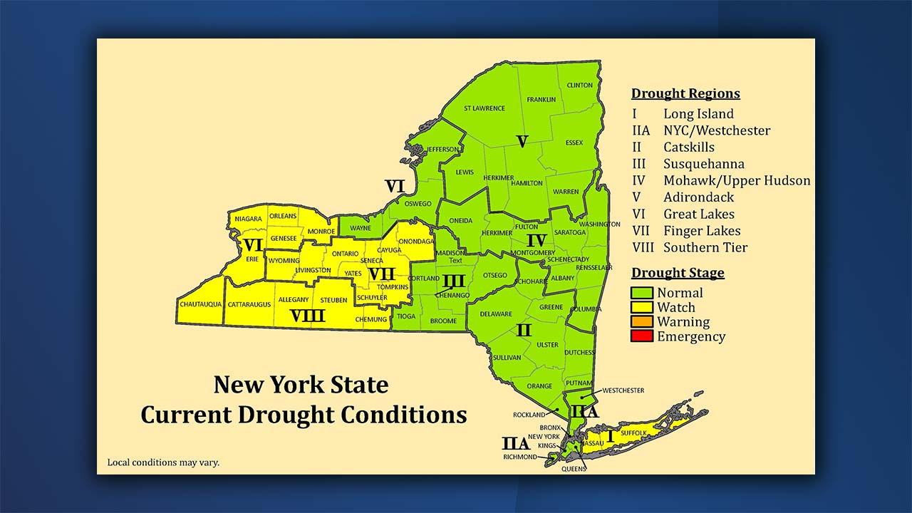 All 8 Western New York counties on drought watch - Vimarsana News