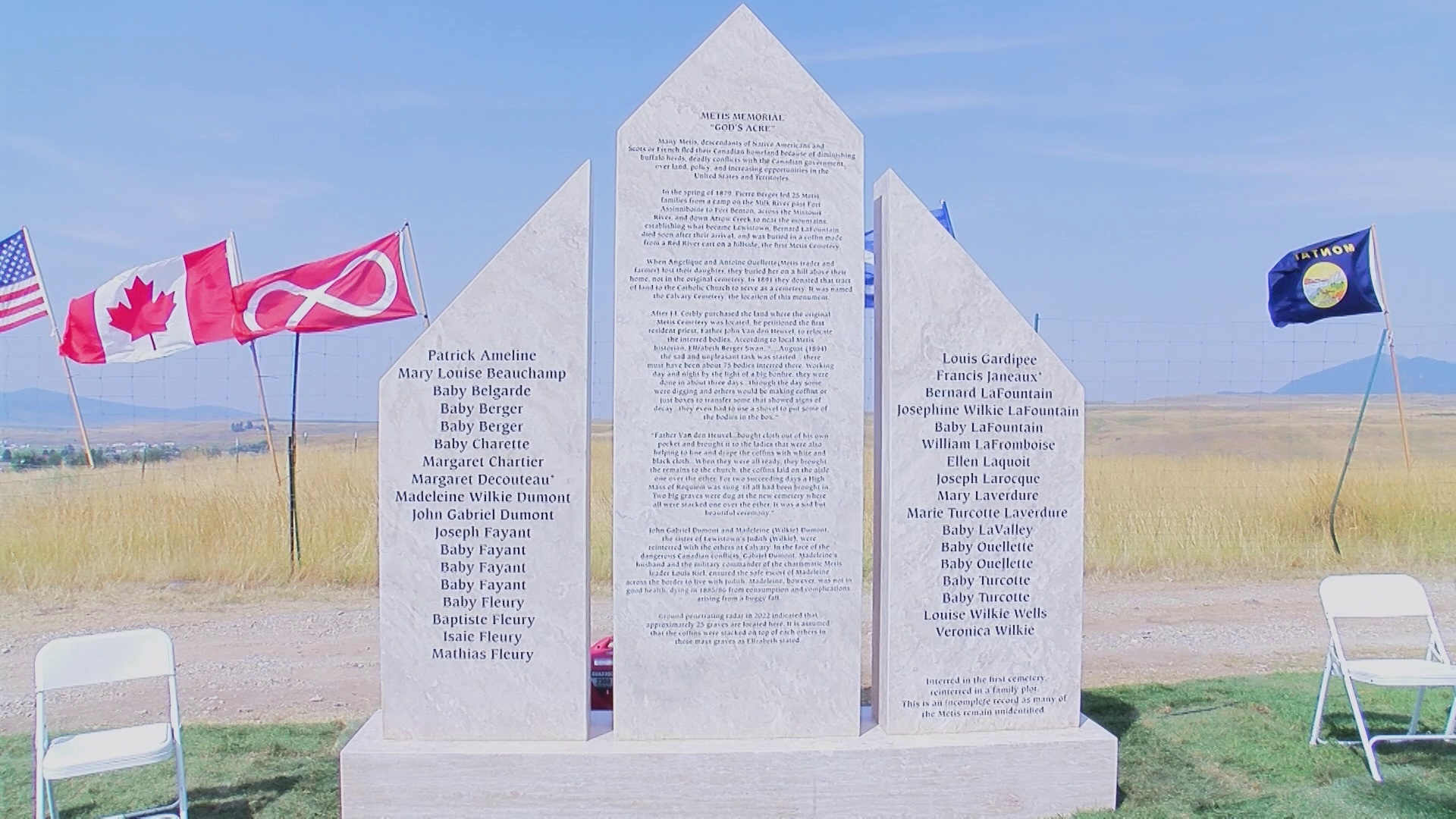 Metis memorial unveiled in Lewistown - Vimarsana News